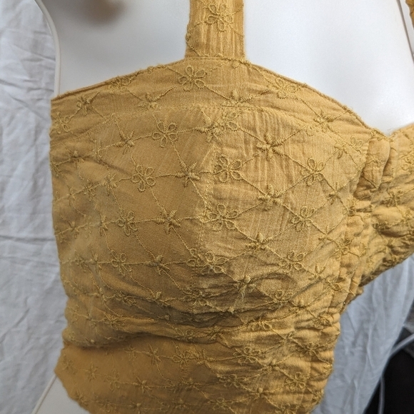 AE Corset Style Crop Top Sz L - Picture 7 of 8